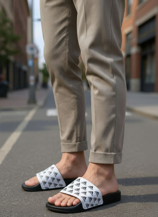 Adidas Slide Sandals (Logo Print Edition)