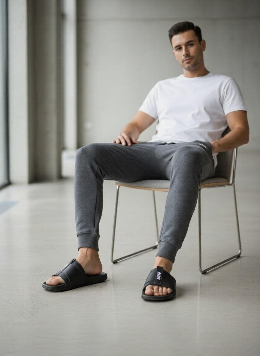Nike Slide Sandals (Black Logo Strap)