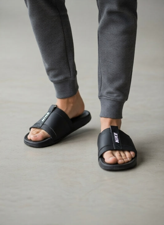 Nike Slide Sandals (Black Logo Strap)